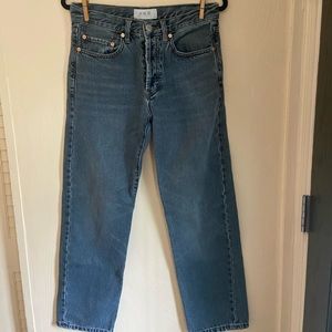 Free People high rise, straight leg jean